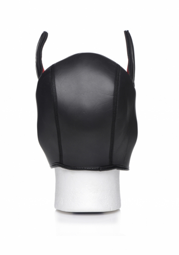 Kopfhaube Hund Neopren Puppy Hood schwarz-blau