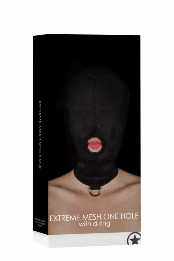 Hood w. Mouth Opening & D-Ring Extreme Mesh One Hole