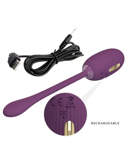 Kugelvibrator m. E-Stim & App Doreen Silikon wasserdicht aufladbar von PRETTY LOVE günstig kaufen