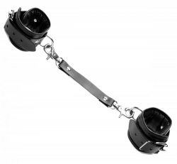 Poignets en similicuir avec rembourrage en cuir