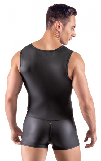 Short Jumpsuit w. 3-Way Zipper & Pockets Mattlook