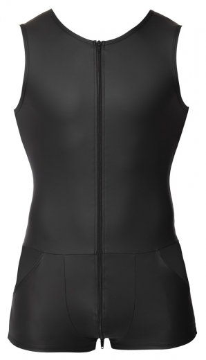 Short Jumpsuit w. 3-Way Zipper & Pockets Mattlook