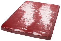 PVC Bed Sheet dark red 200x230cm waterproof Bed-Cover protects your Mattress @Oil-Massages & slippery Games buy