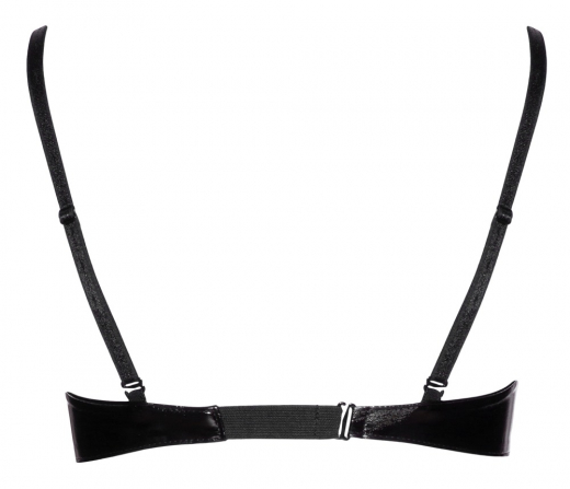 Lack Bügel-BH Black Level Fetischmode