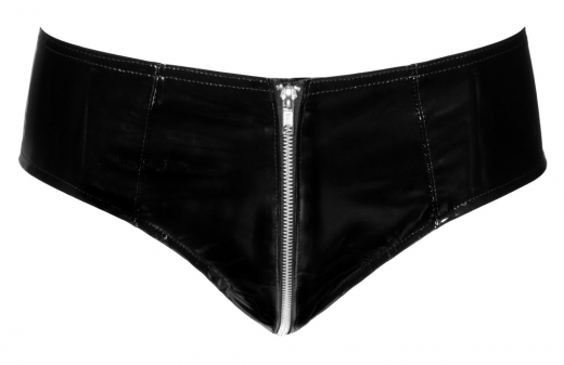 PVC Vinyl Hotpants Zip-Through