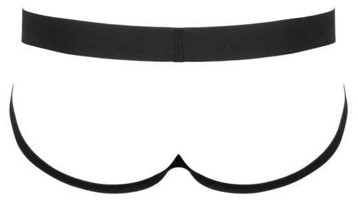 Lack Jockstring m. Reissverschluss für Herren silberfarbener Beutel-Reissverschluss von BLACK LEVEL kaufen