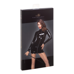 Vinyl Minidress long Sleeves w. Zippers