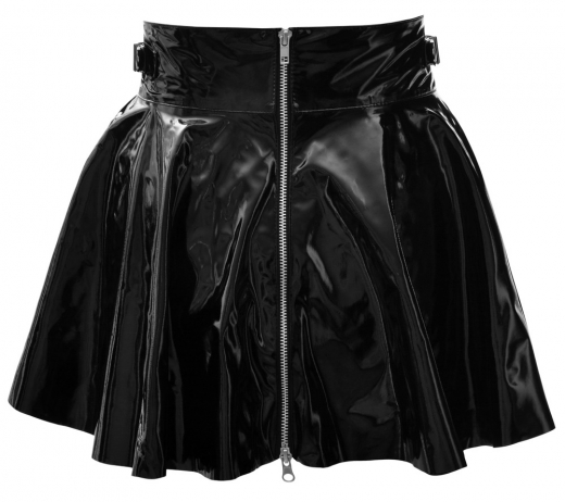 PVC Vinyl Miniskirt flared Skater Skirt