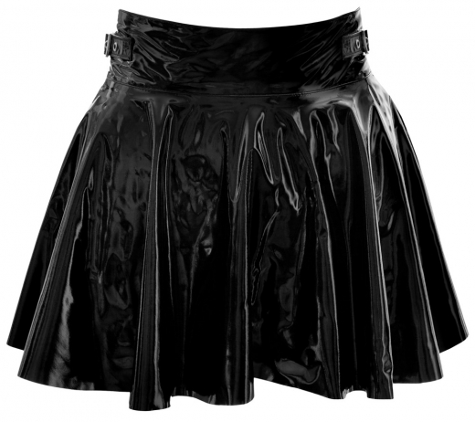 PVC Vinyl Miniskirt flared Skater Skirt