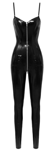 Lack Overall ärmellos m. 3-Wege Reissverschluss