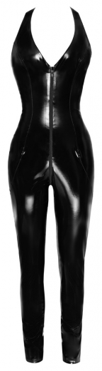 PVC Vinyl Jumpsuit w. continuous Zipper
