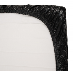 Lack Spann-Bettbezug schwarz 220x220cm grosses Vinyl Bettlaken für feuchte Spiele von FETISH COLLECTION kaufen