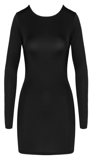 Langarm-Minikleid rückenfrei m. Po-Reissverschluss im Nacken zu binden elastisch von COTTELLI PARTY kaufen