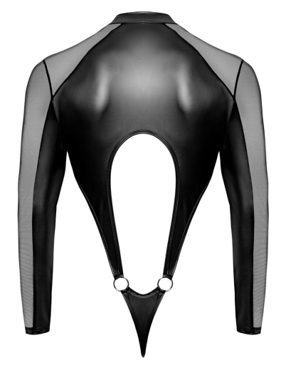 Langarm-Riobody m. Reissverschlüssen Mattlook mit Ausschnitt & Netzeinsätzen von SVENJOYMENT günstig kaufen