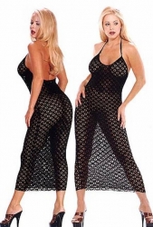 Gown w. Neckholder backless Crochet Dress