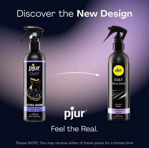 Latex Glanz-Spray Cult Ultra Shine 250ml von Pjur Pumpflasche pflegt & produziert Hochglanz auf Latex & Vinyl PVC kaufen
