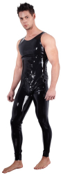 Latex Herren Overall m. Reissverschluss