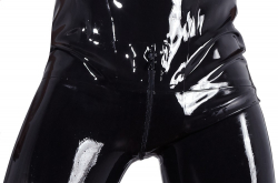 Latex Herren Overall m. Reissverschluss