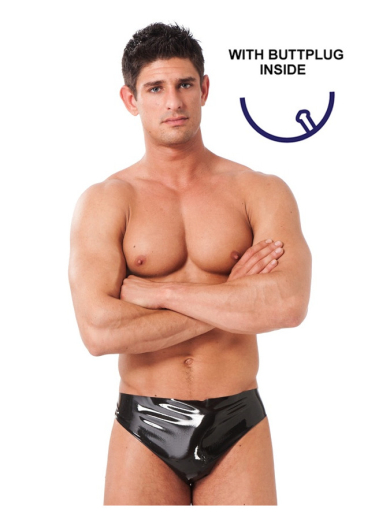 Latex Herren-Slip m. Analplug