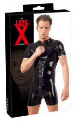 Latex Mens short Bodysuit w. Zipper
