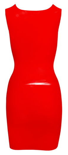 Latex Minikleid Basic rot