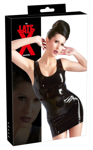 Latex Minikleid Basic schwarz