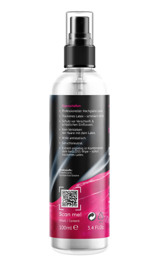 Latex Polish Gloss-Spray beGLOSS Perfect Shine Premium 100ml produces High-Gloss Conditioner & Sealer buy cheap