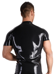 Latex Shirt f. Herren m. Reissverschluss