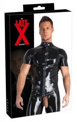 Latex Shirt f. Herren m. Reissverschluss