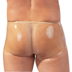 Slip en latex avec étui pénien Kondomslip transparent