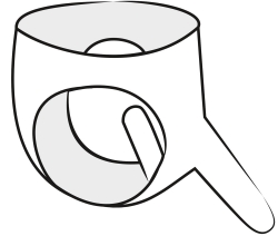 Latex Panties w. two Dildos inside & outside