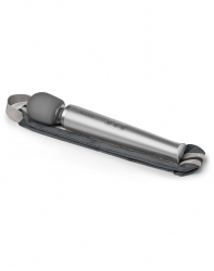 Le-Wand Stabvibrator aufladbar silbergrau