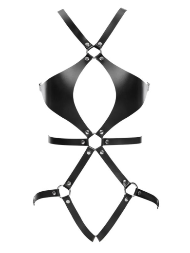 Leather Body-Harness w. Buckles for Women adjustable from S to XL soft Split-Leather by RIMBA buy cheap