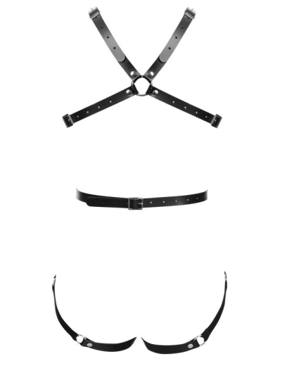 Leather Body-Harness w. Buckles for Women soft Split-Leather by RIMBA buy cheap