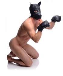 Leder Bondage Fäustlige Hunde Pfoten