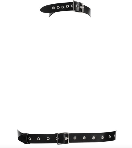 Leather Chest Harness backless Stripes adjustable by Eyelet reinforced Straps & Buckles Cowhide by RIMBA buy cheap