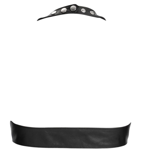 Leder Bustier m. Schnürung & Nackenträger mit Druckknöpfen im Nacken weiches Nappaleder von RIMBA günstig kaufen