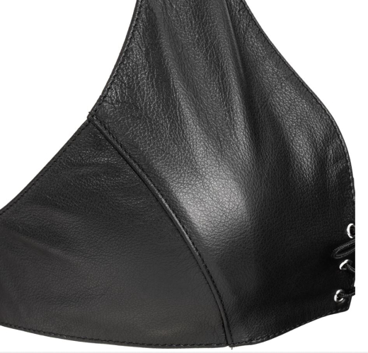 Leder Bustier m. Schnürung & Nackenträger mit Druckknöpfen im Nacken von RIMBA günstig kaufen