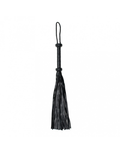 Leder Flogger geflochten 50cm schwarz
