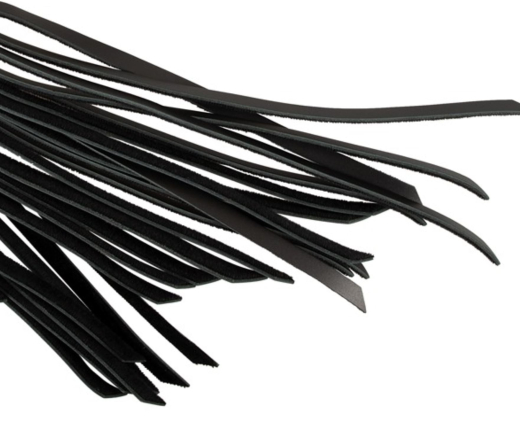 Leather Flogger Whip short w. studded Handle Beginner