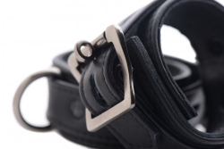 Leather Ankle Cuffs lockable Special black