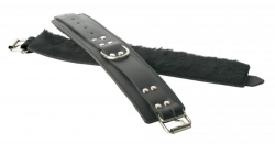 Leder Fussgelenk Fesseln m. Pelzfütterung