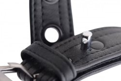 Leder Halsband abschliessbar Spezial schwarz