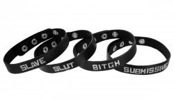 Leather Collar w. Letters BITCH