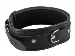 Leder Halsband m. D-Ring ZADO