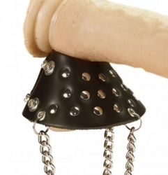 Leather Ball-Stretcher Parachute w. Spikes & Studs