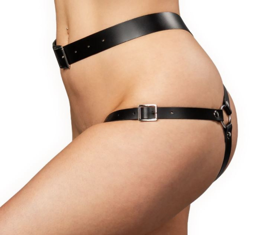 Leather Hip-Harness w. O-Rings Waist Belt & Thigh Straps adjustable strong Cowhide Bondage-Harness buy cheap