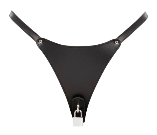 Leather Chastity Thong w. Padlocks high Quality Cowhide Harness-Leather by RIMBA buy