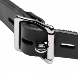 Leder Rohrknebel abschliessbar Feeder