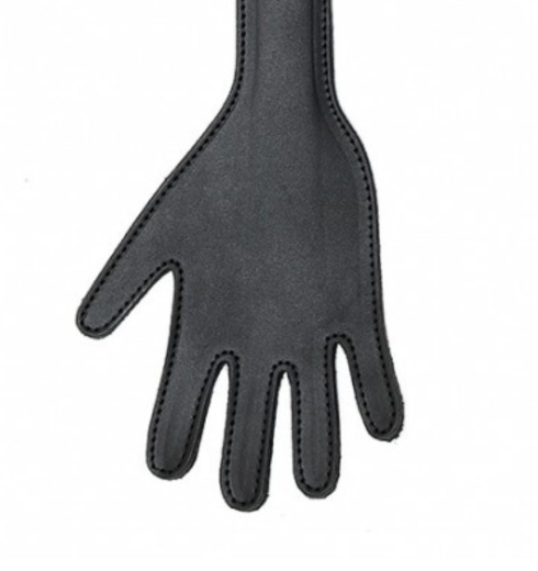 Leder Paddel m. Metallkern Hand